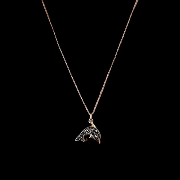 925 Sterling Silver Pendant Dolphin - Picture 6 of 7